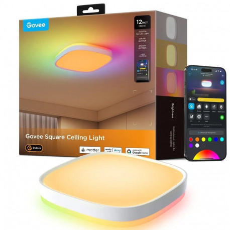Govee laelamp H80A4 12-inch ruudukujuline nutikas RGBWW+RGBIC