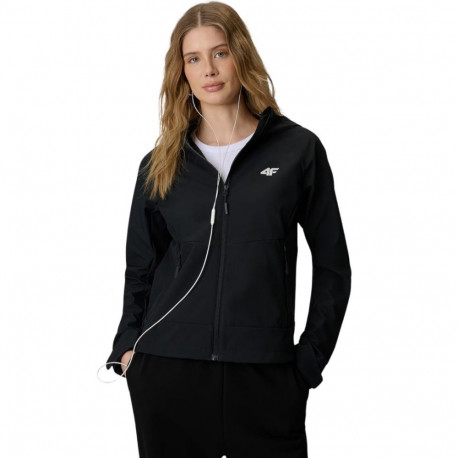 Kurtka damska softshell 4F F546 głęboka czerń 4FWSS26TSOFF546 20S 2XL