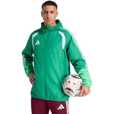 Adidas meeste jope Tiro 26 KB0136 M võistluslik kõigi ilmade jaoks, roheline