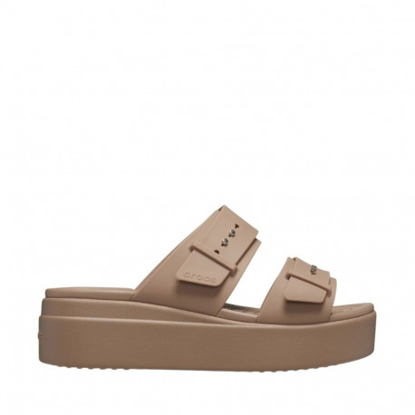 Klapki damskie Crocs Brooklyn Low beżowe 207431 2Q9 39-40