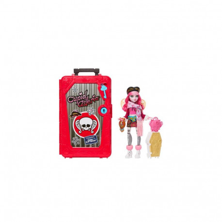 Monster High Skulltimate Secrets Cabin Slay-cation Playset, Cupid Asteria Doll and Accessories
