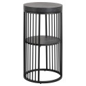 Bedside table STRINGTON D35xH65cm, black