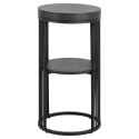 Bedside table STRINGTON D35xH65cm, black