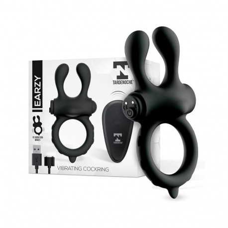 Earzy Vibrating Penis Ring with Remote Control USB Magnetic Silicone