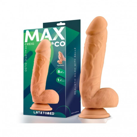 Creig Realistic Dildo with Testicles 8.5 Flesh
