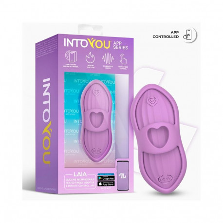 Laia Heated Finger Vibrator with App Lavender