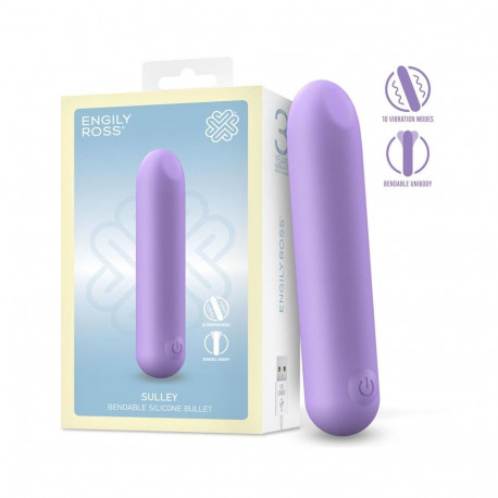 Sulley Vibrating Bullet Liquid Silicone Unibody Bendable USB