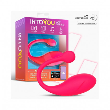 Bulby Vibrating Egg with App Dark Pink