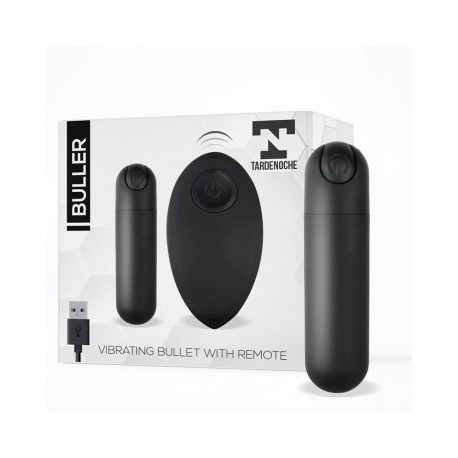 Buller Vibrating Bullet Remote Control USB Silicone Black