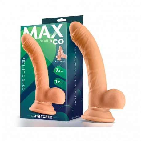 Sean dildo 7.5 realistlik munanditega, lihavärvi