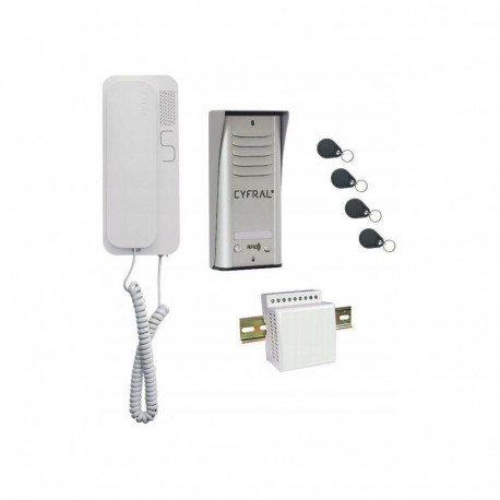 INTERCOM CYFRAL COSMO 1-TENANT SILVER
