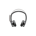 POLY Voyager Focus 2 USB-C-C Headset +USB-C/A Adapter +Charging Stand