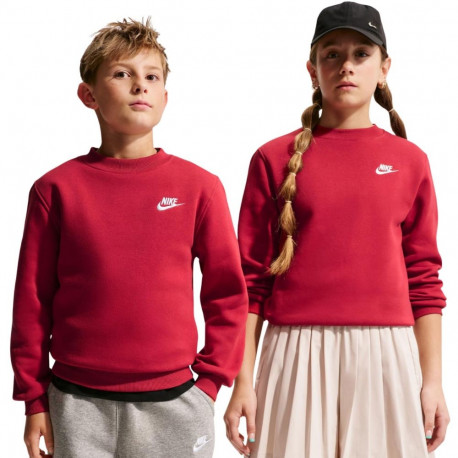 Nike laste pusa FD3006 608 XS sportswear club fliis, punane