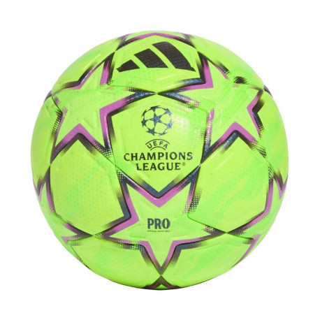 Piłka nożna adidas UCL Pro Winter 26/27 League Stage zielono-czarno-różowa KE9769