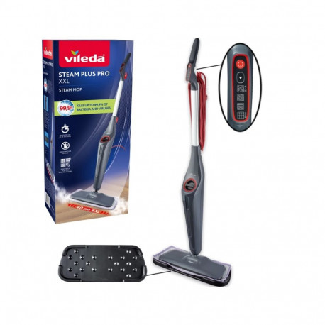 Home & Kitchen Appliance - Vileda Steam Plus XXL Pro 0.4L Tank, 25 g/min Steam