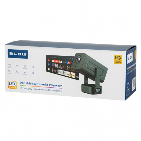 Projector - BLOW Portable 1280x720 LED, Wi-Fi, Bluetooth, 40-120" Black