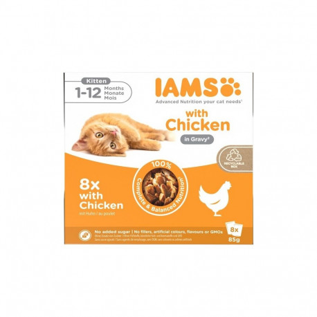IAMS DELIGHTS märg kassitoit kassipoegadele kastmes karbis 8x85g