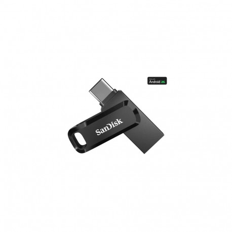 SanDisk Ultra Dual Drive Go USB Flash Drive 256GB, USB-C/USB-A 3.2 Gen 1, Black