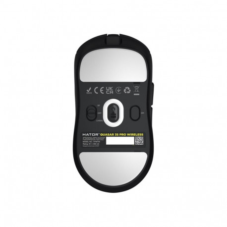 HATOR Quasar 3S Pro Wireless mouse Gaming Right-hand RF Wireless + Bluetooth + USB Type-C Optical 30