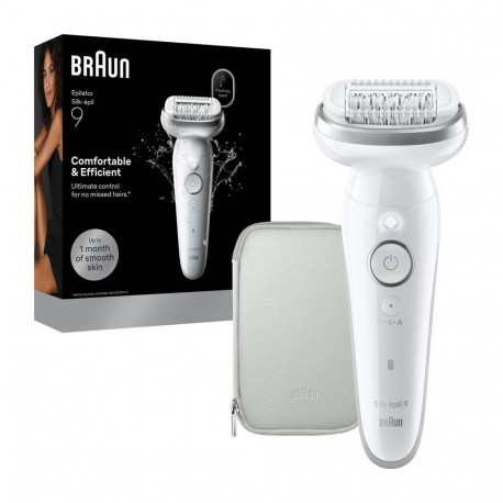 Braun Epilator | Silk-épil 9 SES9-000 | Operating time (max) 50 min | Number of power levels 2 | Wet