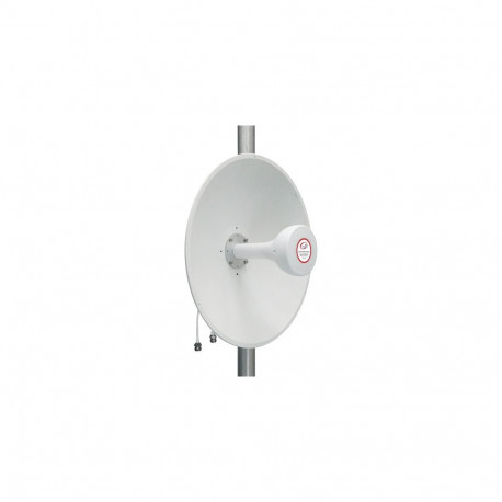 5G / LTE / CBRS 2x2 MIMO Dish Antenna, 1.7-4.2GHz, 17dBi+19dBi