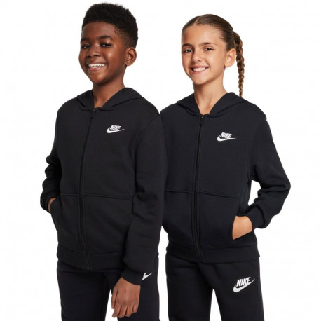 Bluza dla dzieci Nike Club Fleece czarna FD3017 010 S