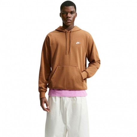 Bluza męska Nike Club FT PO Hoodie jasny brąz FN3866 270 L