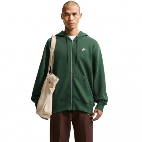Bluza męska Nike Club BB FZ Hoodie zielona FN3861 323 L