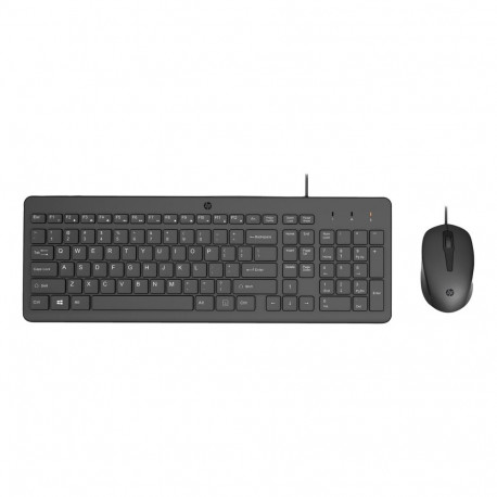 Keyboard and Mouse Set - HP 150 Wired USB Keyboard and Mouse 1600 DPI