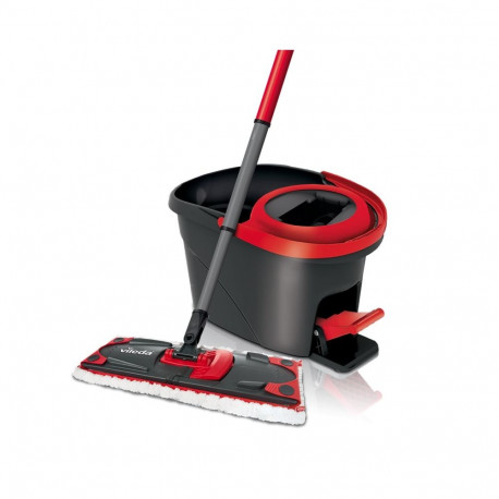Vileda 140827 mop Polyamide, Polyester, Polypropylene (PP), Thermoplastic polymer Black, Red