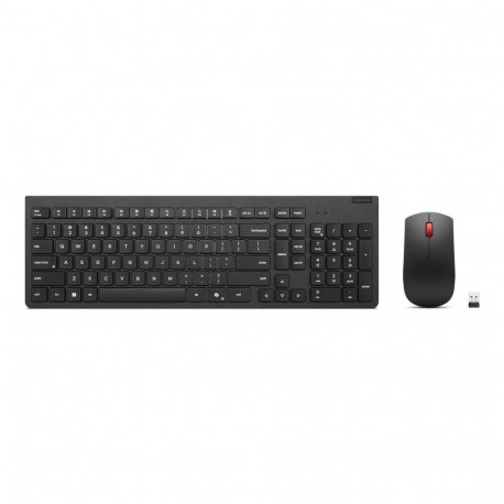 Lenovo klaviatuur-hiirekomplekt 4X31R64467 universaalne RF-juhtmevaba saksa, must