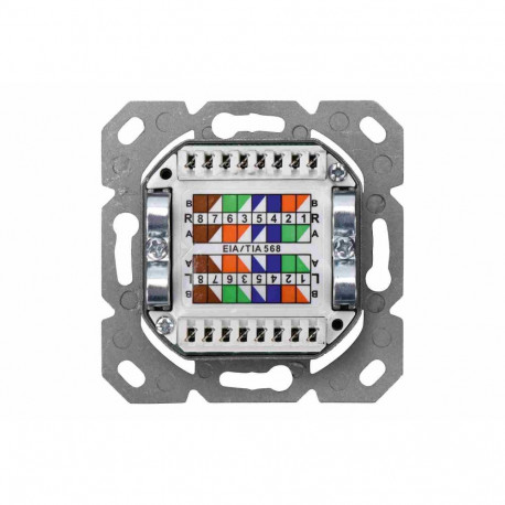 DIGITUS Professional CAT 6 wall outlet, flush mount