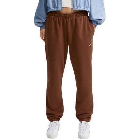 Spodnie damskie Nike Studio Fleece jasny brąz IM8076 259 L