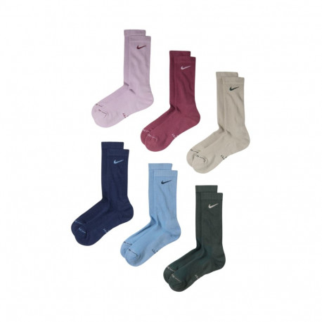 Nike sokid Everyday Elevated HQ8021 916 6 paari 35-37,5, roosad, sinised, rohelised, beežid