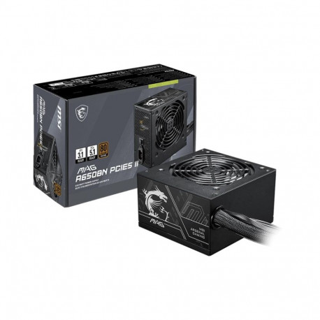 Power SupplyMSIATXPC100 - 240 V650 WMAGA650BNPCIE5II MAG A650BN PCIE5 II (4711377364287)