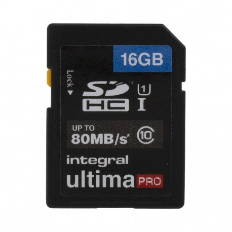 Memory Card - Integral UltimaPro 16 GB SDHC 80MB CLASS 10 UHS-I U1