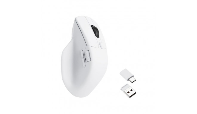 Computer Mouse - KEYCHRON M6 1000Hz Wireless, Dual Scrolling Modes, 78g White