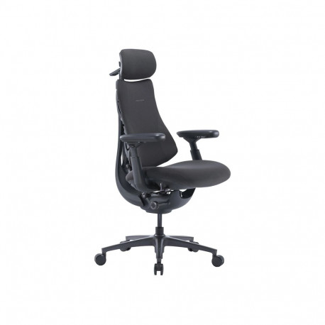 Office Chair - LiberNovo OC1-PRO Adjustable Lumbar Support, Headrest, 3000 mAh Battery, Graphite