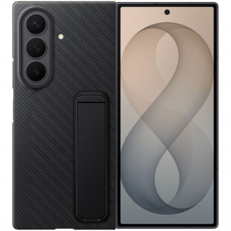 Mobiili tagakaas Samsung Galaxy Z Fold8 Ultra Carbon Stand, must + kile