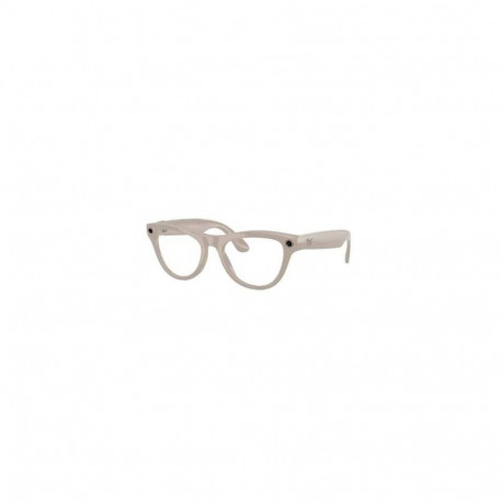Ray-Ban Meta Skyler Gen1 Smart Glasses with AI, Size 52-20, 3F Clear/Sapphire Lense, Shiny Chalky Gr