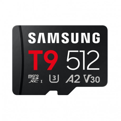 Samsung microSDXC UHS-I mälukaart T9 512GB flash-mäluklass U3, V30, A2