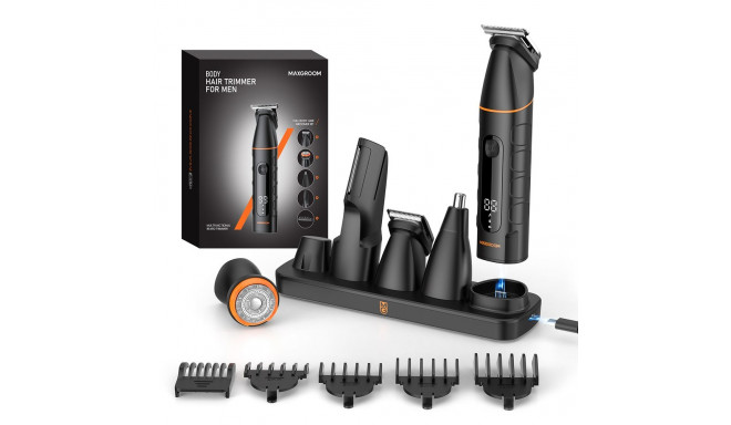 MAXGROOM LK-892 multifunctional trimmer with replaceable tips - black