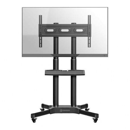 ONKRON Mobile TV Stand Rolling TV Cart for 40 to 65 Inch LCD LED TV Screens, Black
