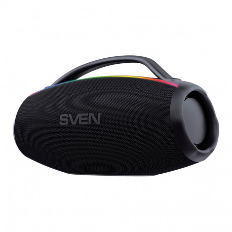 2.1 portable speaker SVEN PS-399, black, power output 50+2x25W (RMS), Auracast, Waterproof (IPx5), T