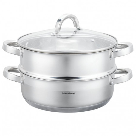 Klausberg aurutuspott terasest 3-osaline komplekt Ø26cm 4.6l
