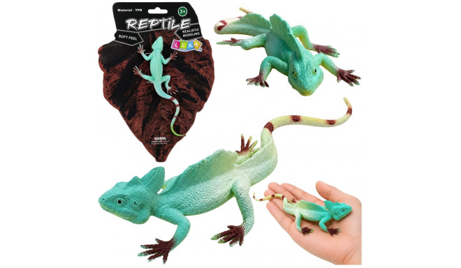 Jaszczurka Agama Żaglowa Gumowa Figurka Rozciągliwa Realistyczna 16 cm