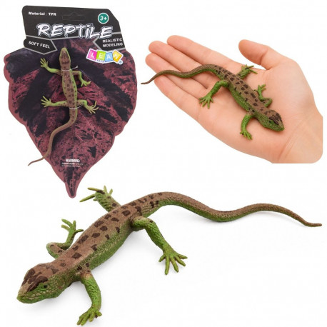 Jaszczurka Zwinka Gumowa Figurka Rozciągliwa Realistyczna 15 cm