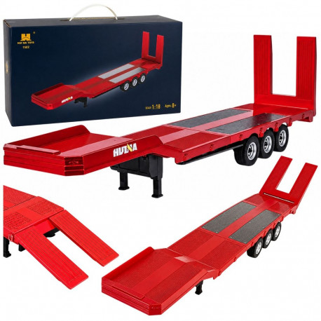 Huina madalalusega poolhaagis Scania 770S 1:18, punane
