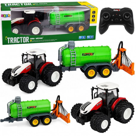 traktor RC 1:24 puldiga juhitav vedelväetiste pritsiga