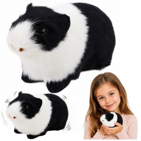 Merisiga realistlik pehme mänguasi 12cm, valge-must